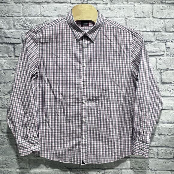 UNTUCKit Dolcetto WF Men Pink Long Sleeve Button Down Wrinkle Free Shirt Sz 2XL - Picture 2 of 9